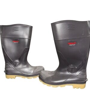 Tingley Profile Waterproof Rubber Work Boots Gray Mens 7 Womens 9 Unisex